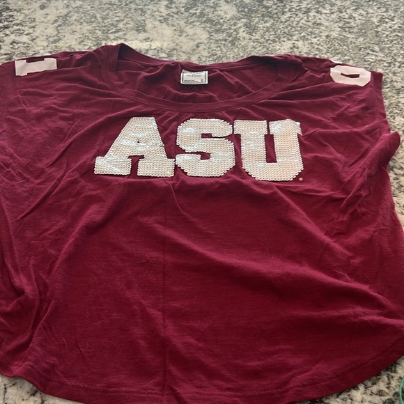 Vintage ASU Arizona State University VS Victoria Secret Pink Sundevils Shirt Top - Picture 1 of 8